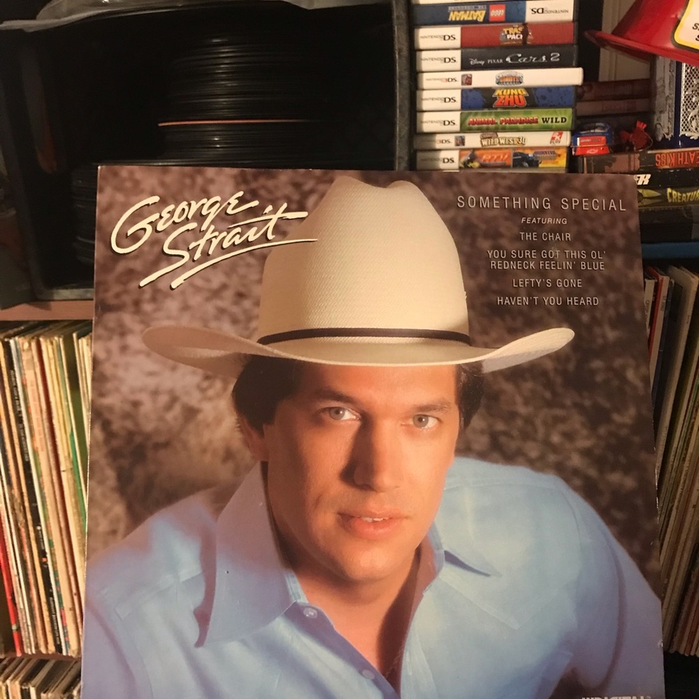 George Strait "Something Special" Vinyl Album - Light Blue Cover